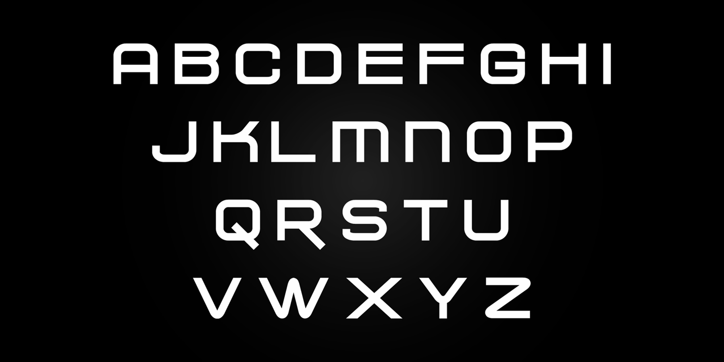 Chronosfer Expanded Font preview